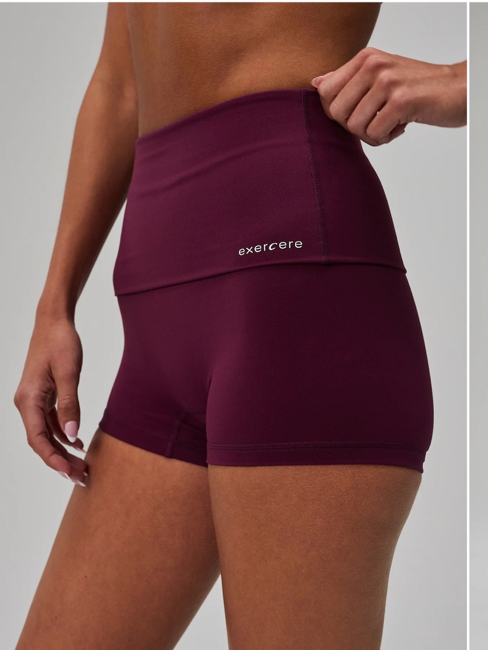 NWT Exercere Neatly Fold Over Shorts